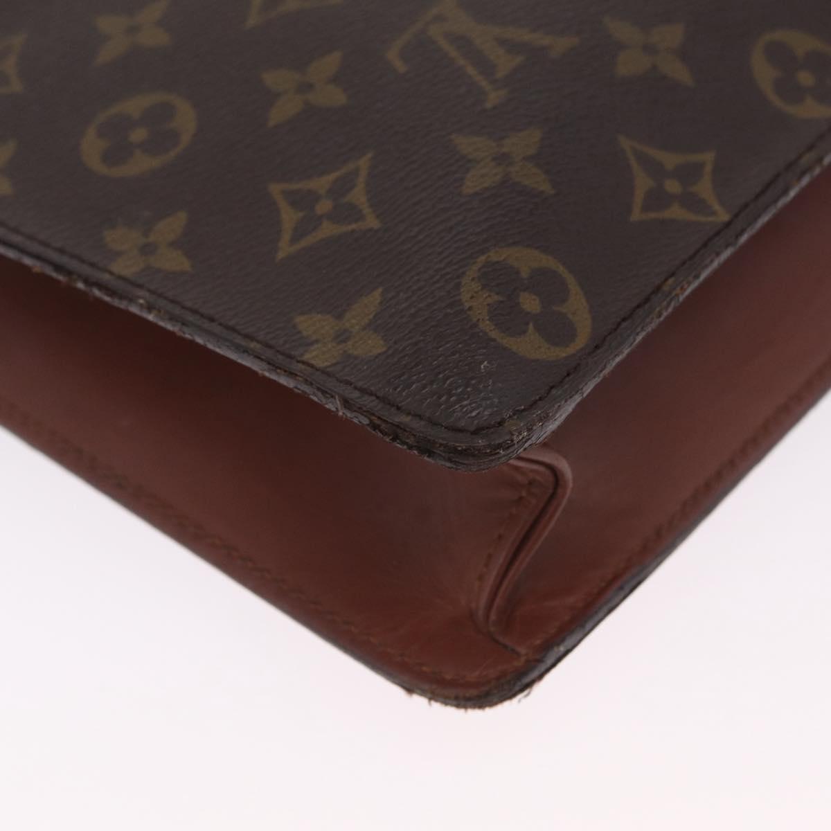 LOUIS VUITTON Monogram Porte Documents Bandouliere Bag M53338 LV Auth BA16765