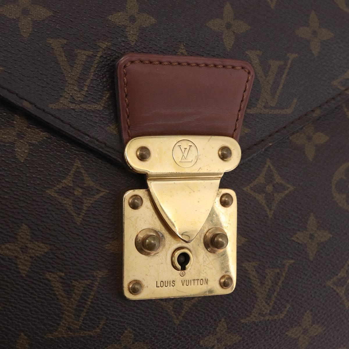 LOUIS VUITTON Monogram Porte Documents Bandouliere Bag M53338 LV Auth BA16765