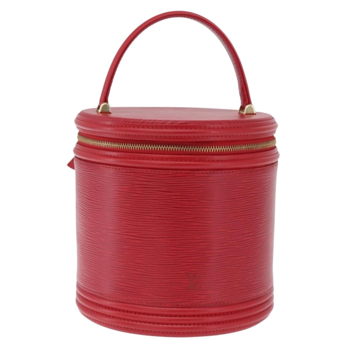 LOUIS VUITTON Epi Cannes Hand Bag Red M48037 LV Auth BA16772A