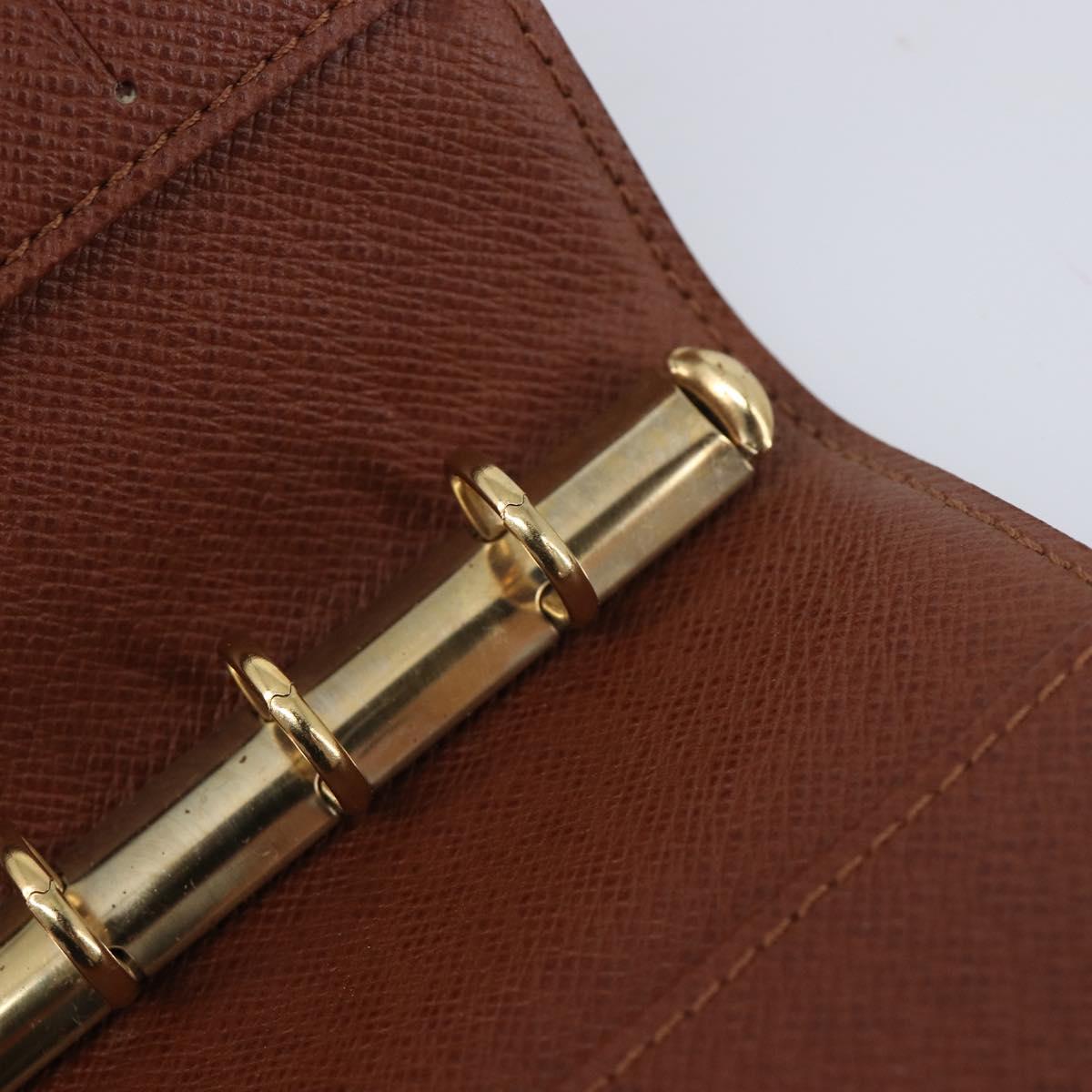 LOUIS VUITTON Monogram Agenda PM Day Planner Cover R20005 LV Auth BA16773