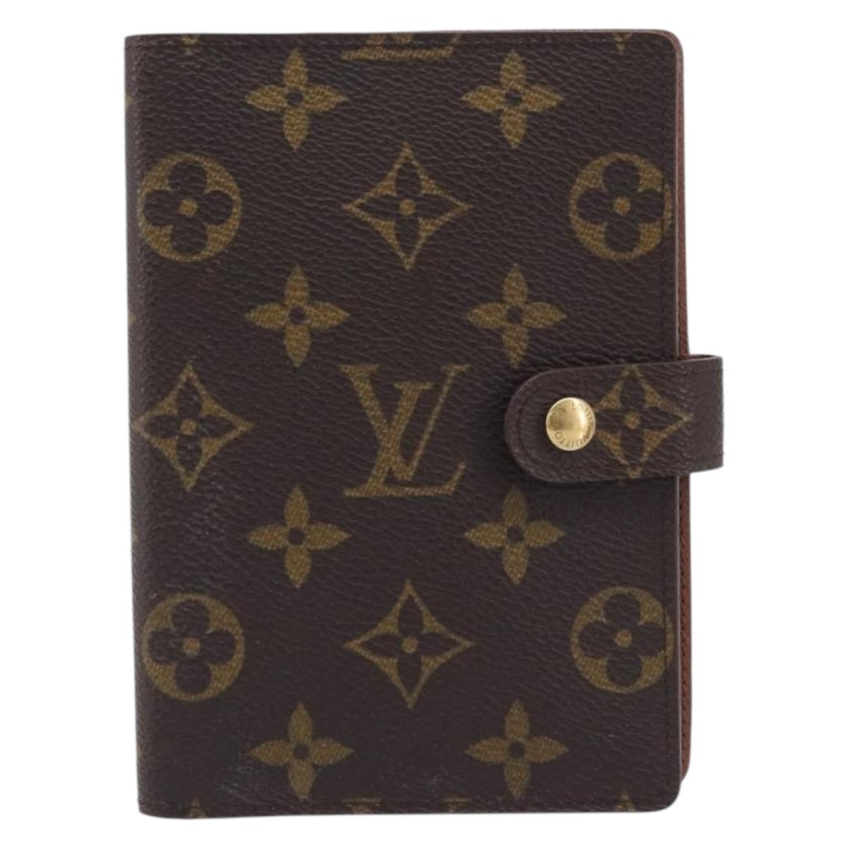 LOUIS VUITTON Monogram Agenda PM Day Planner Cover R20005 LV Auth BA16773