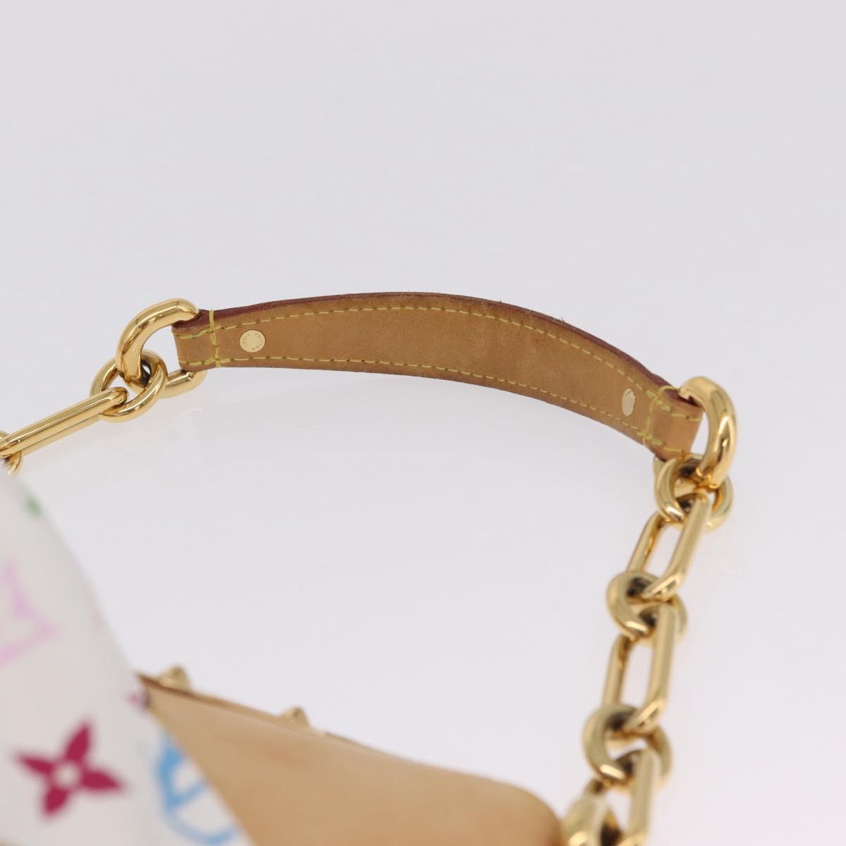 LOUIS VUITTON Monogram Multicolor Judy PM Bag White M40257 LV Auth BA16774A