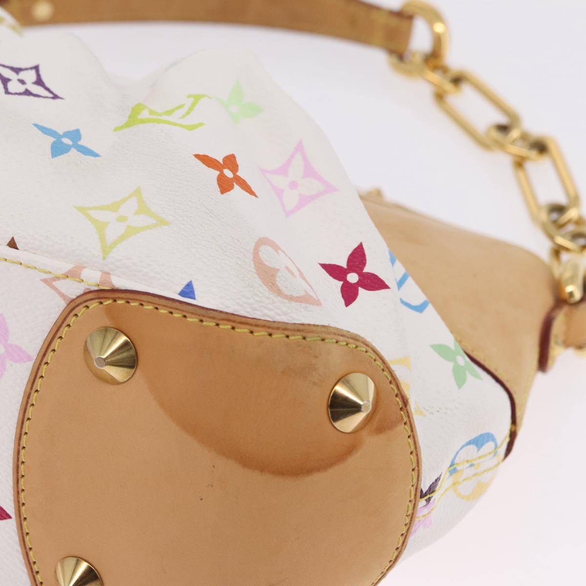 LOUIS VUITTON Monogram Multicolor Judy PM Bag White M40257 LV Auth BA16774A