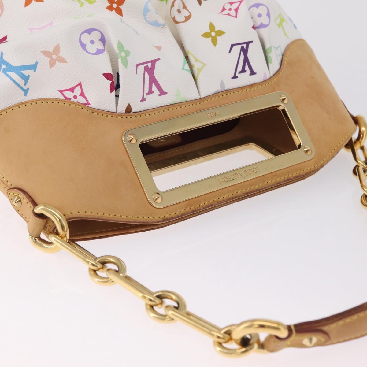 LOUIS VUITTON Monogram Multicolor Judy PM Bag White M40257 LV Auth BA16774A