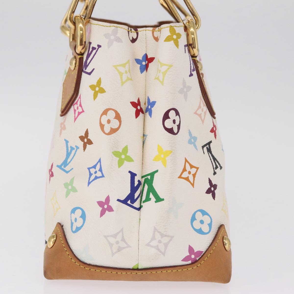 LOUIS VUITTON Monogram Multicolor Audra Hand Bag White M40047 LV Auth BA16775A