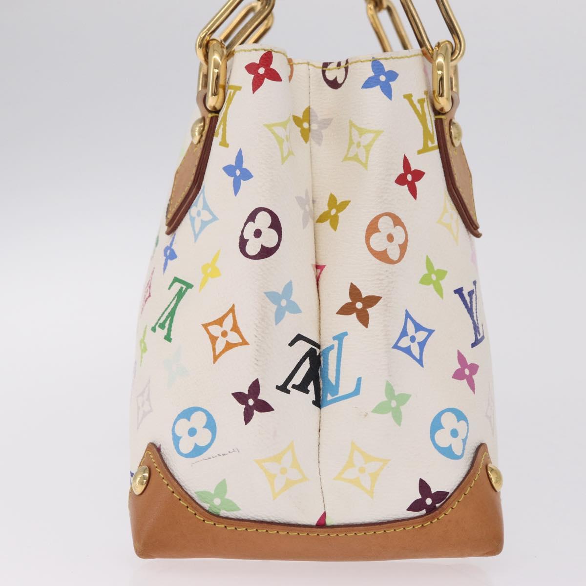LOUIS VUITTON Monogram Multicolor Audra Hand Bag White M40047 LV Auth BA16775A