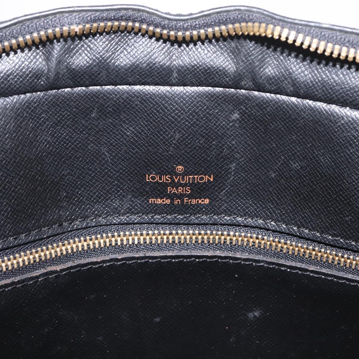 LOUIS VUITTON Epi Porte Documents Voyage Business Bag Black M54472 Auth BA16779