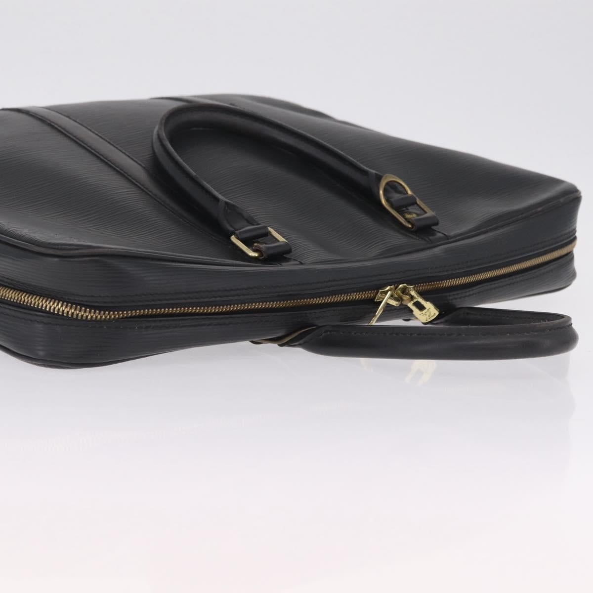 LOUIS VUITTON Epi Porte Documents Voyage Business Bag Black M54472 Auth BA16779