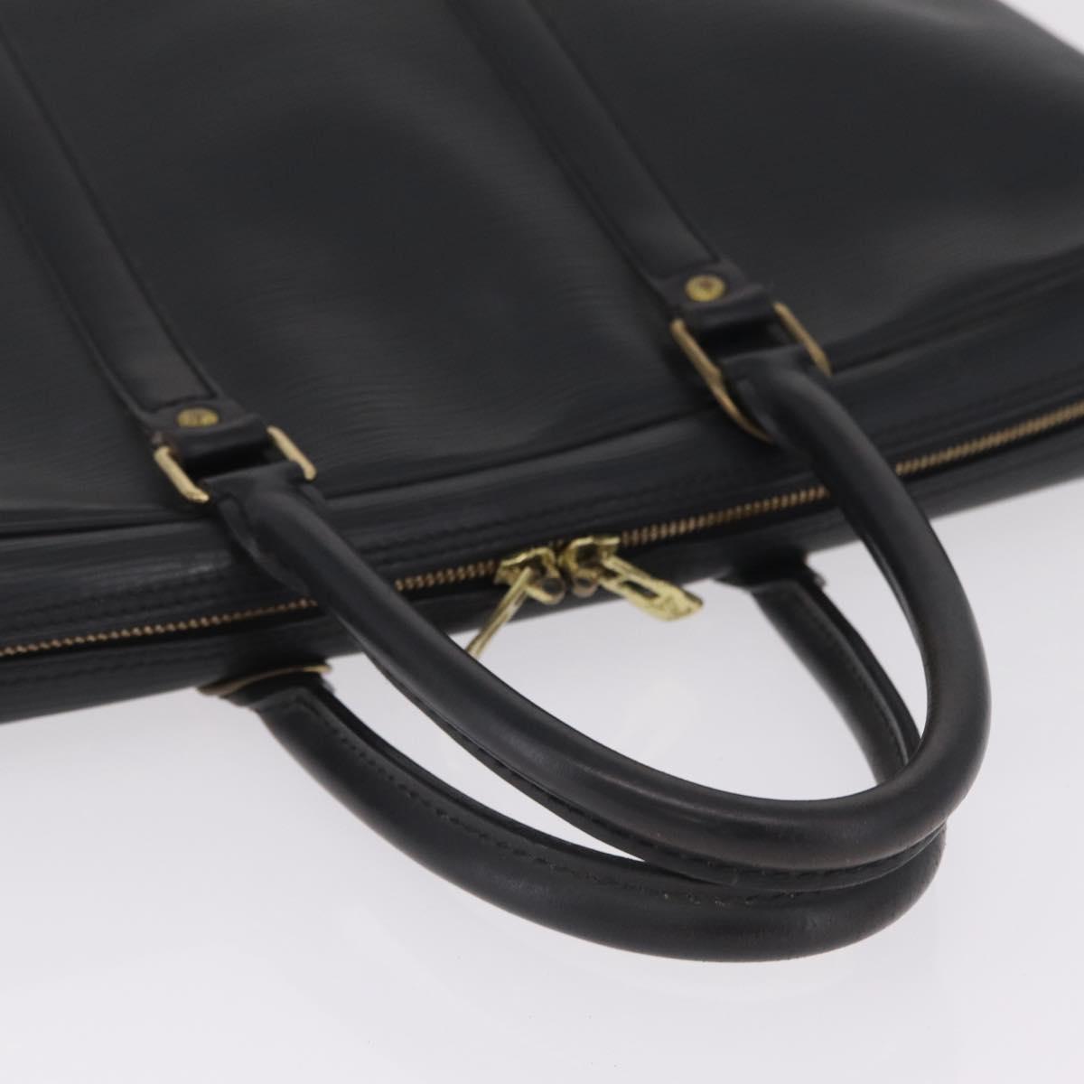 LOUIS VUITTON Epi Porte Documents Voyage Business Bag Black M54472 Auth BA16779