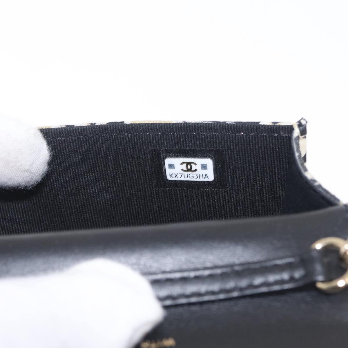 CHANEL Mini Matelasse Chain Shoulder Bag Canvas Beige Gold Tone CC Auth BA16785M