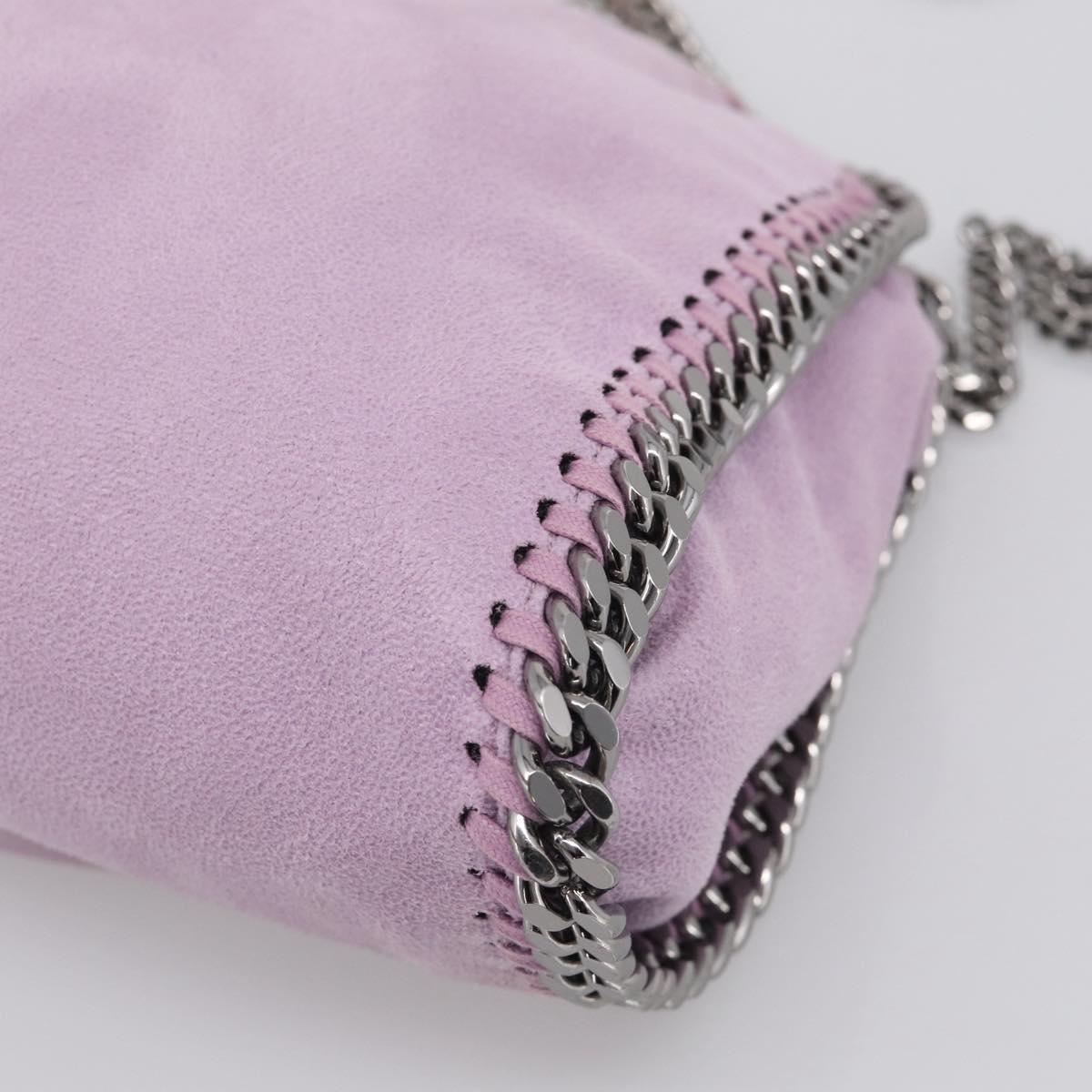 Stella McCartney Falabella Chain Hand Bag Polyester 2way Purple Auth BA16786A