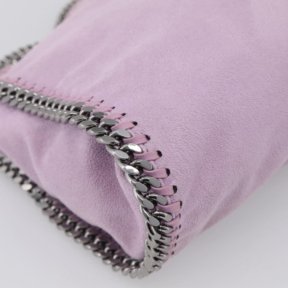 Stella McCartney Falabella Chain Hand Bag Polyester 2way Purple Auth BA16786A