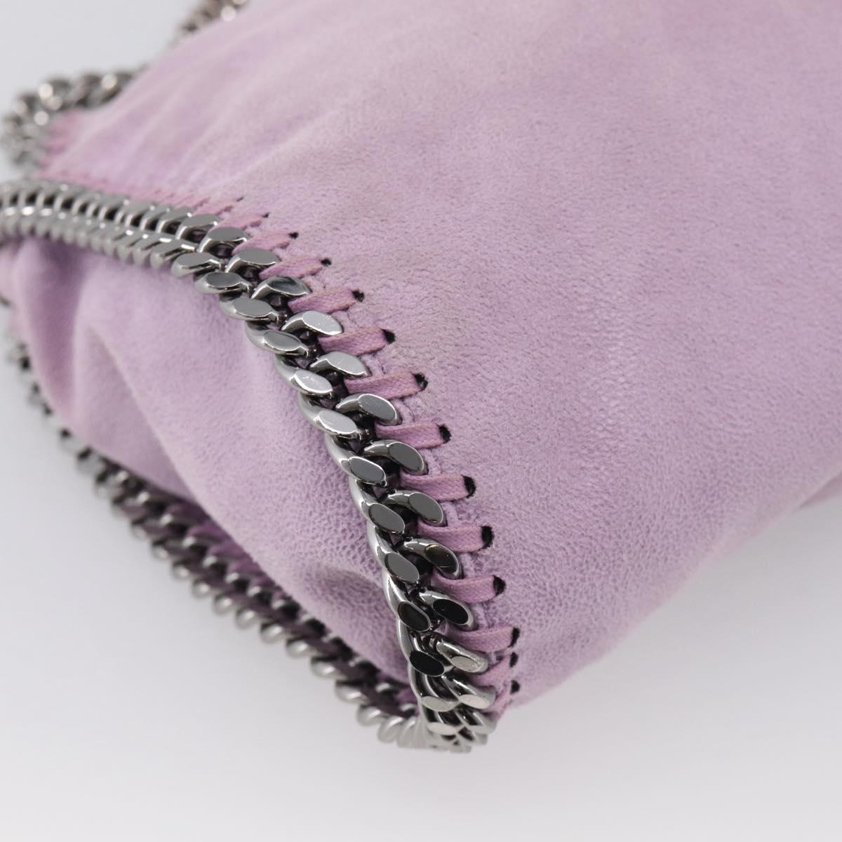 Stella McCartney Falabella Chain Hand Bag Polyester 2way Purple Auth BA16786A