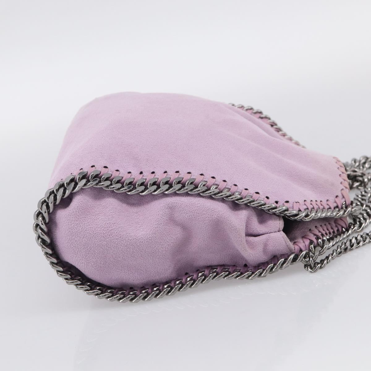 Stella McCartney Falabella Chain Hand Bag Polyester 2way Purple Auth BA16786A