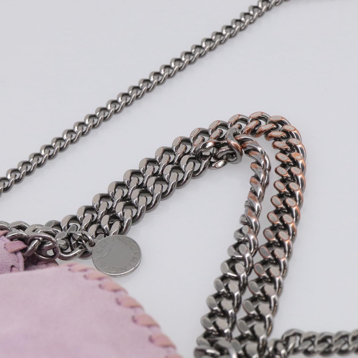Stella McCartney Falabella Chain Hand Bag Polyester 2way Purple Auth BA16786A