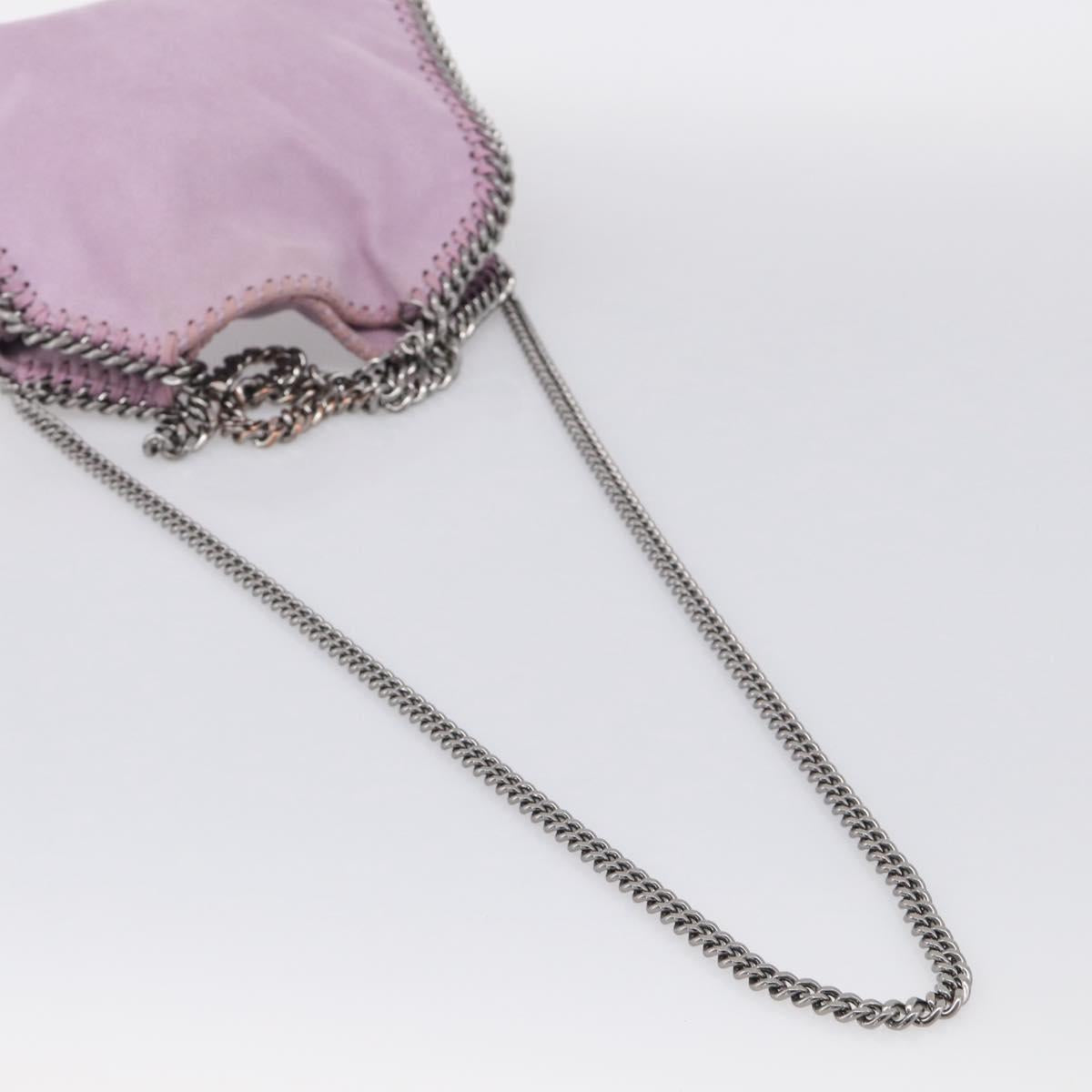 Stella McCartney Falabella Chain Hand Bag Polyester 2way Purple Auth BA16786A