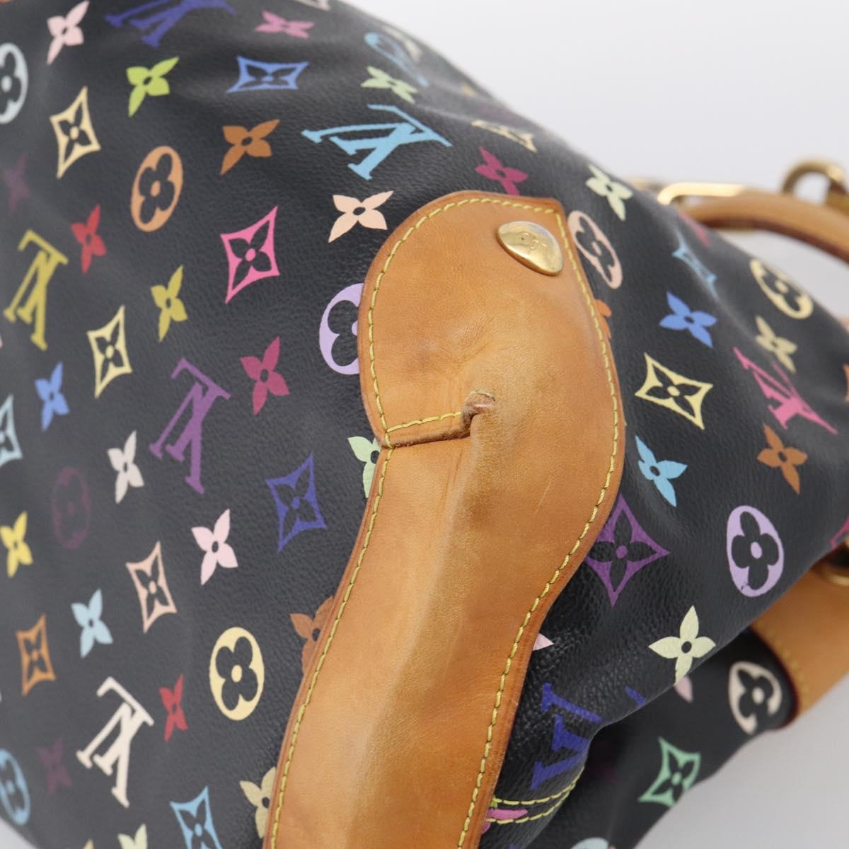 LOUIS VUITTON Monogram Multicolor Ursula Tote Bag Black M40124 LV Auth BA16788