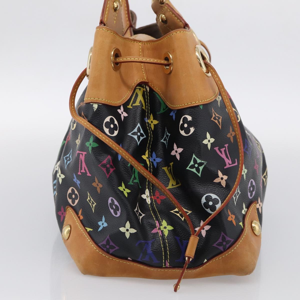 LOUIS VUITTON Monogram Multicolor Ursula Tote Bag Black M40124 LV Auth BA16788
