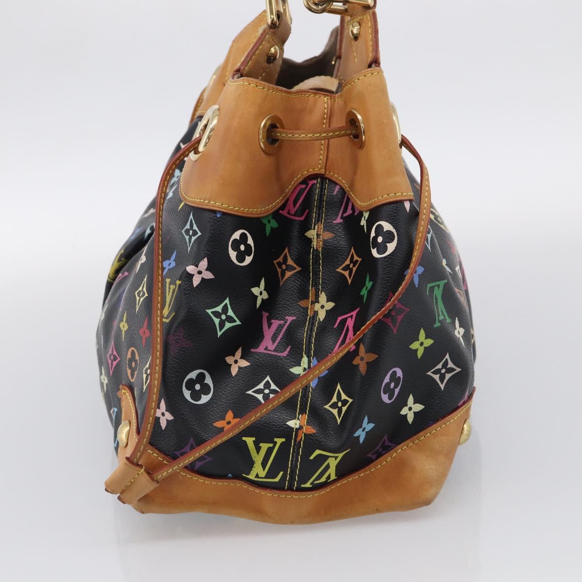 LOUIS VUITTON Monogram Multicolor Ursula Tote Bag Black M40124 LV Auth BA16788