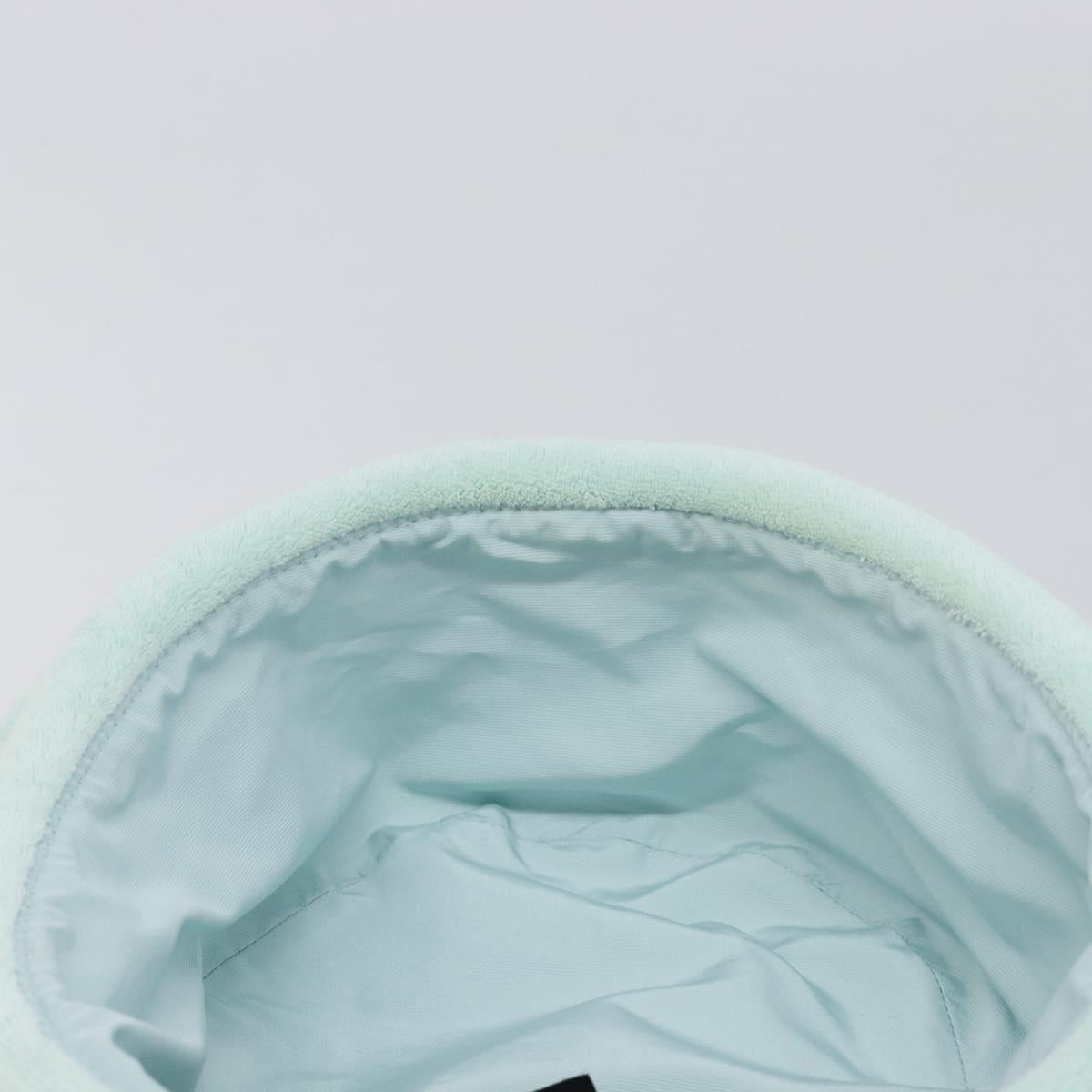 Miu Miu bucket Hat pile Light Blue White Auth BA16790A