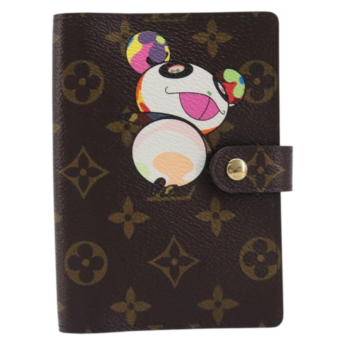 LOUIS VUITTON Monogram Panda Agenda PM Day Planner Cover R20011 LV Auth BA16791M