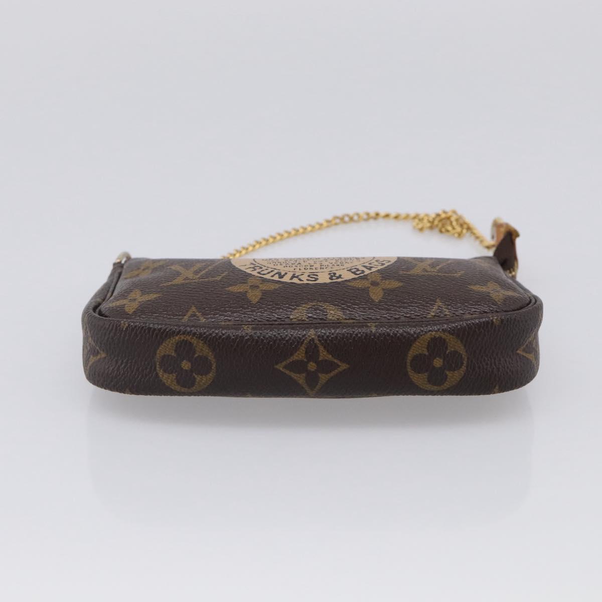 LOUIS VUITTON Monogram T&B Mini Pochette Accessoires Pouch M60153 Auth BA16792