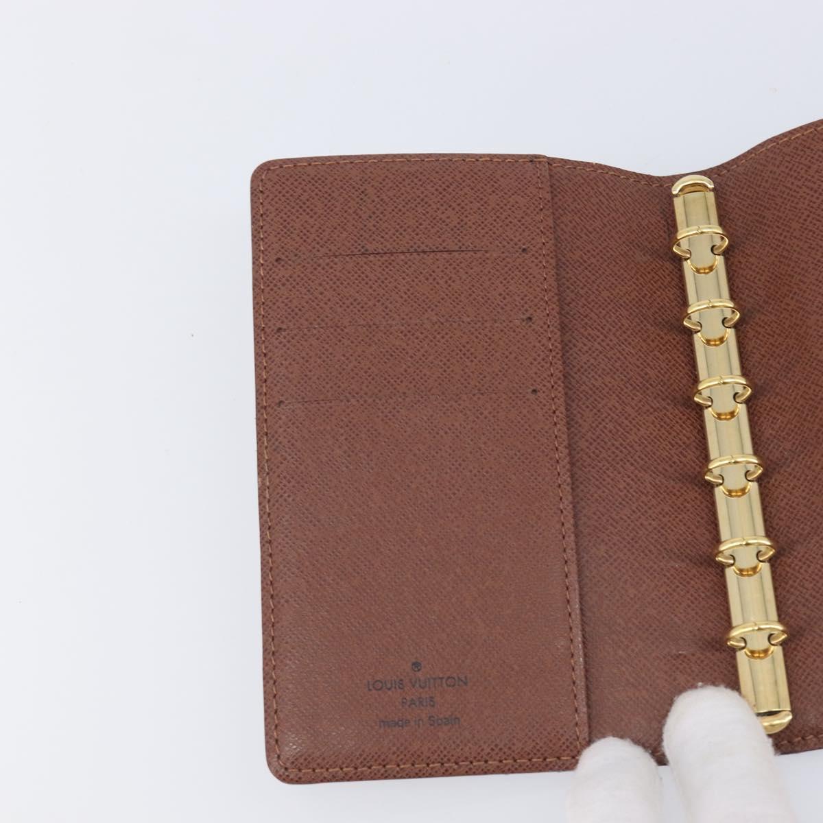 LOUIS VUITTON Monogram Panda Agenda PM Day Planner Cover R20011 LV Auth BA16793V
