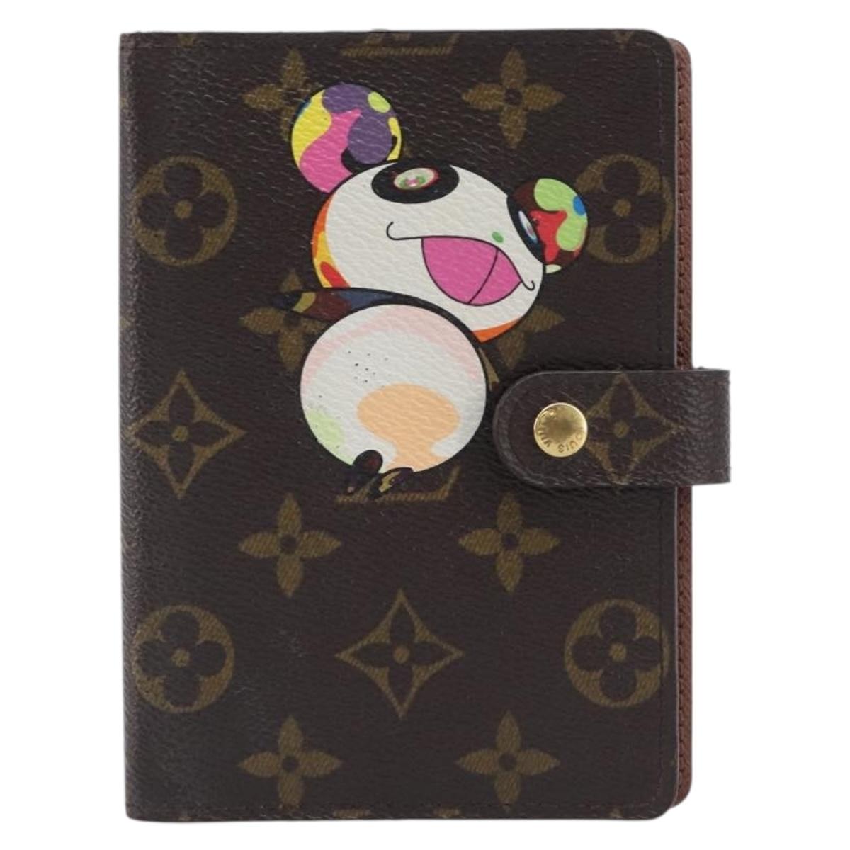 LOUIS VUITTON Monogram Panda Agenda PM Day Planner Cover R20011 LV Auth BA16793V