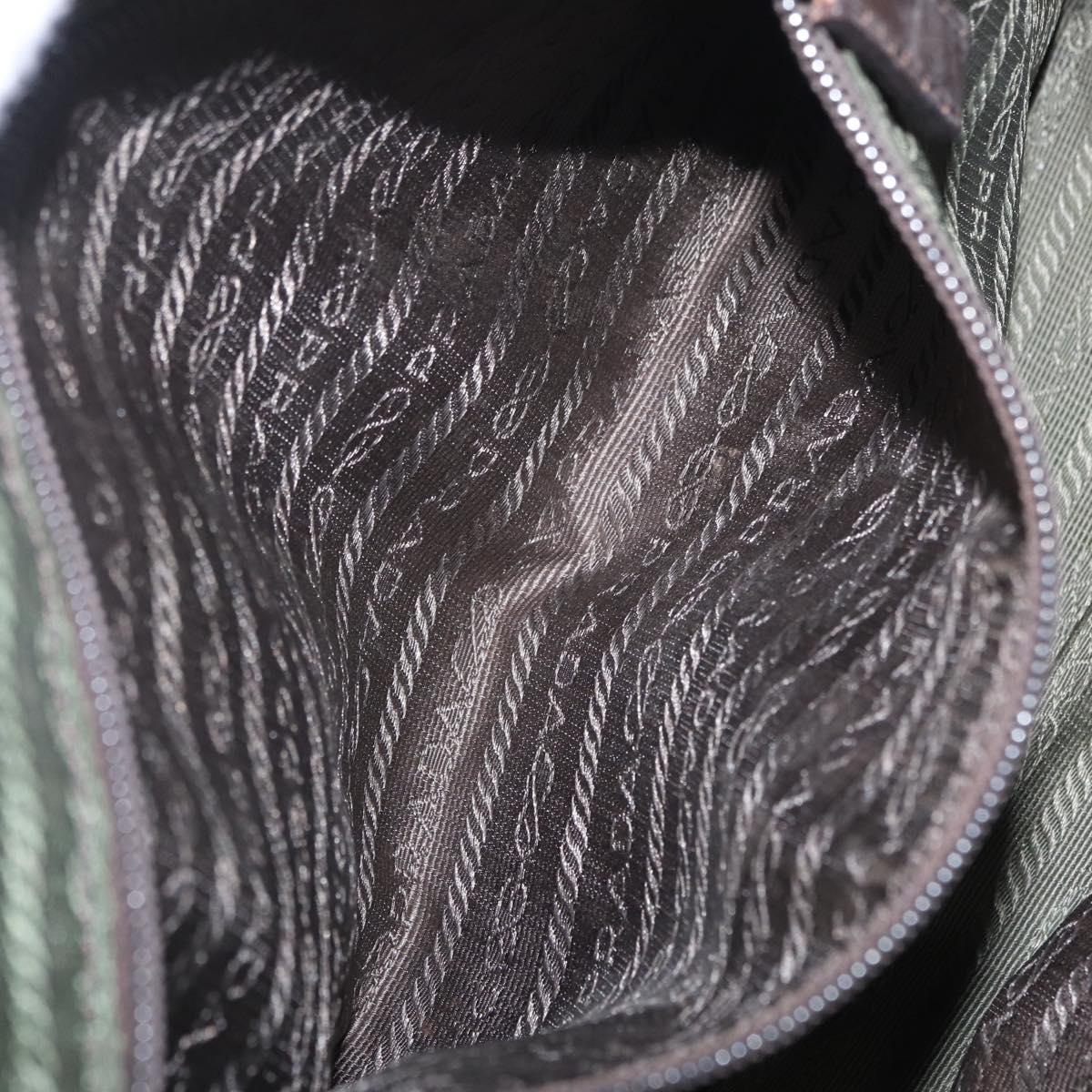 PRADA Tote Bag Tweed Multicolor Silver Auth BA16801