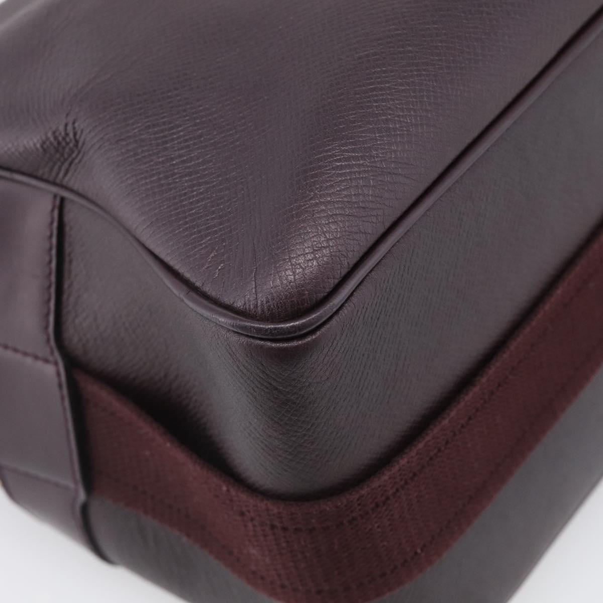 LOUIS VUITTON Taiga Reporter PM Shoulder Bag Acajou M30156 LV Auth BA16802