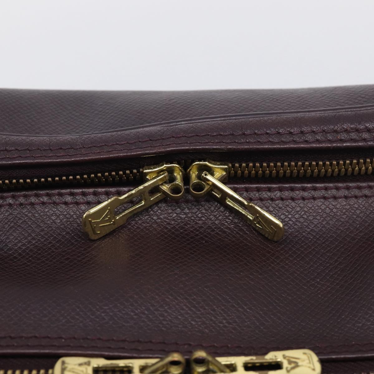 LOUIS VUITTON Taiga Reporter PM Shoulder Bag Acajou M30156 LV Auth BA16802