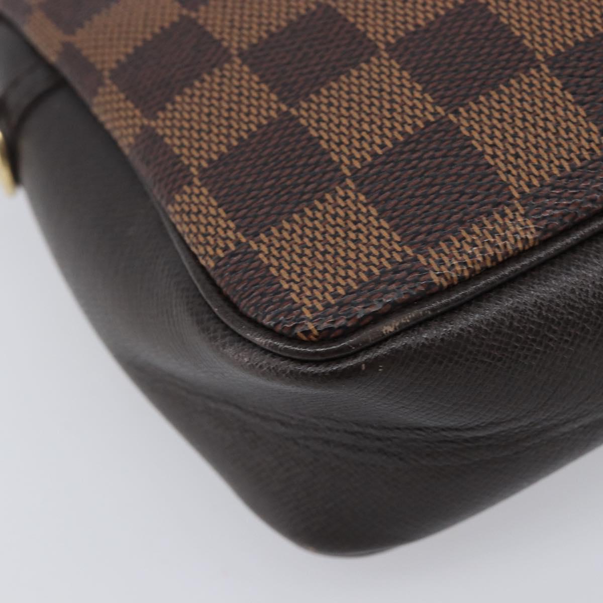 LOUIS VUITTON Damier Ebene Trousse Make Up Pouch N51982 LV Auth BA16808