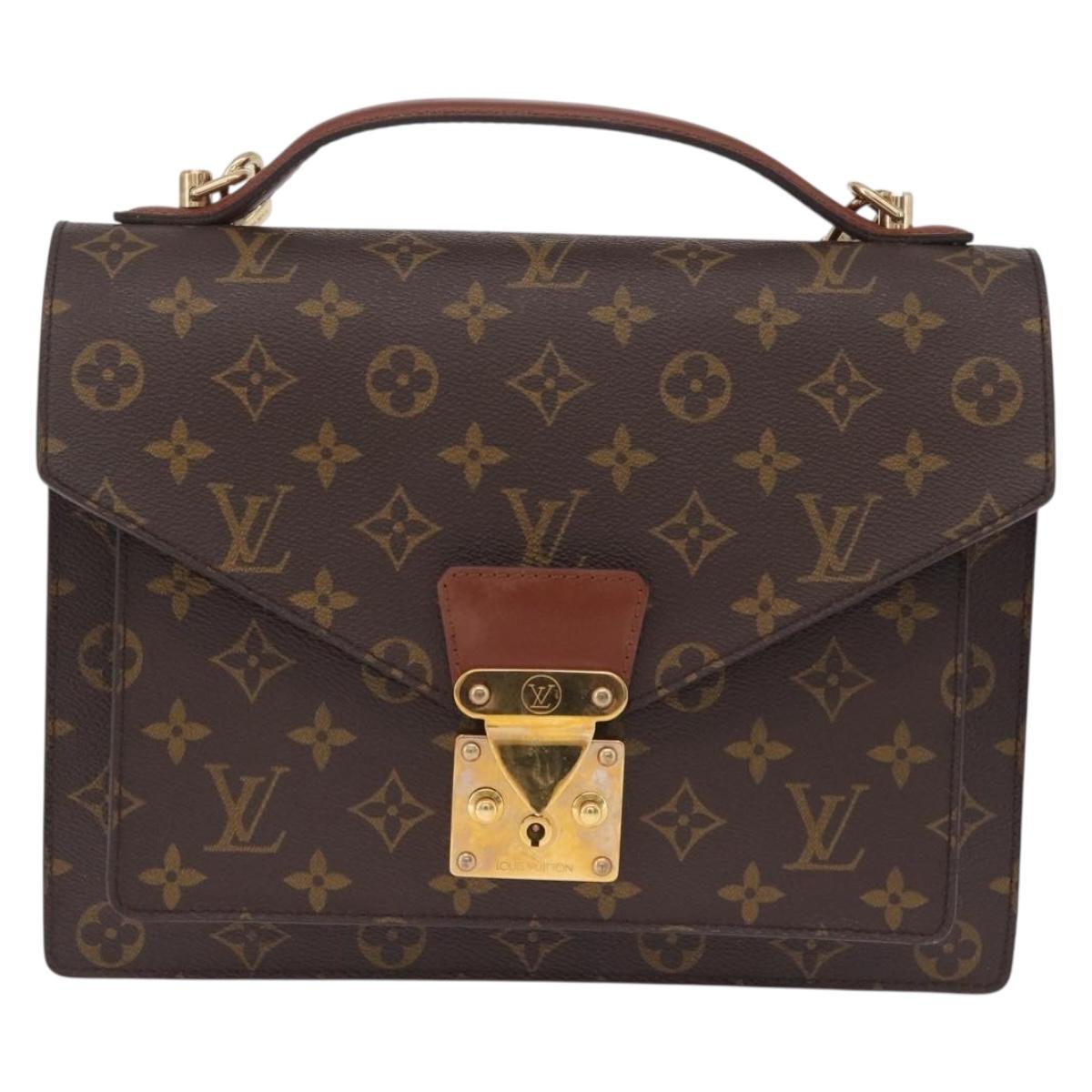 LOUIS VUITTON Monogram Monceau 28 Hand Bag 2way M51185 LV Auth BA16817A