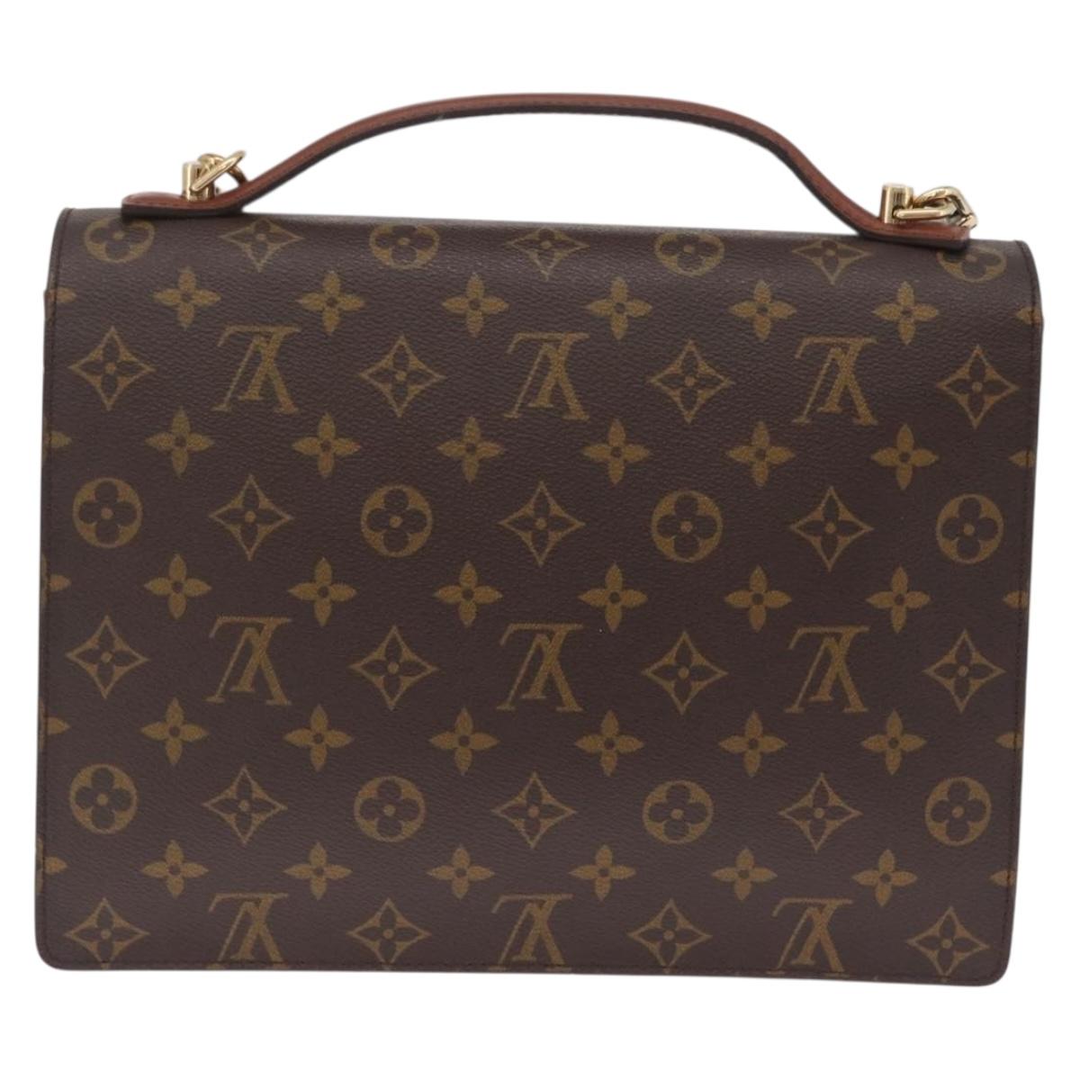 LOUIS VUITTON Monogram Monceau 28 Hand Bag 2way M51185 LV Auth BA16817A