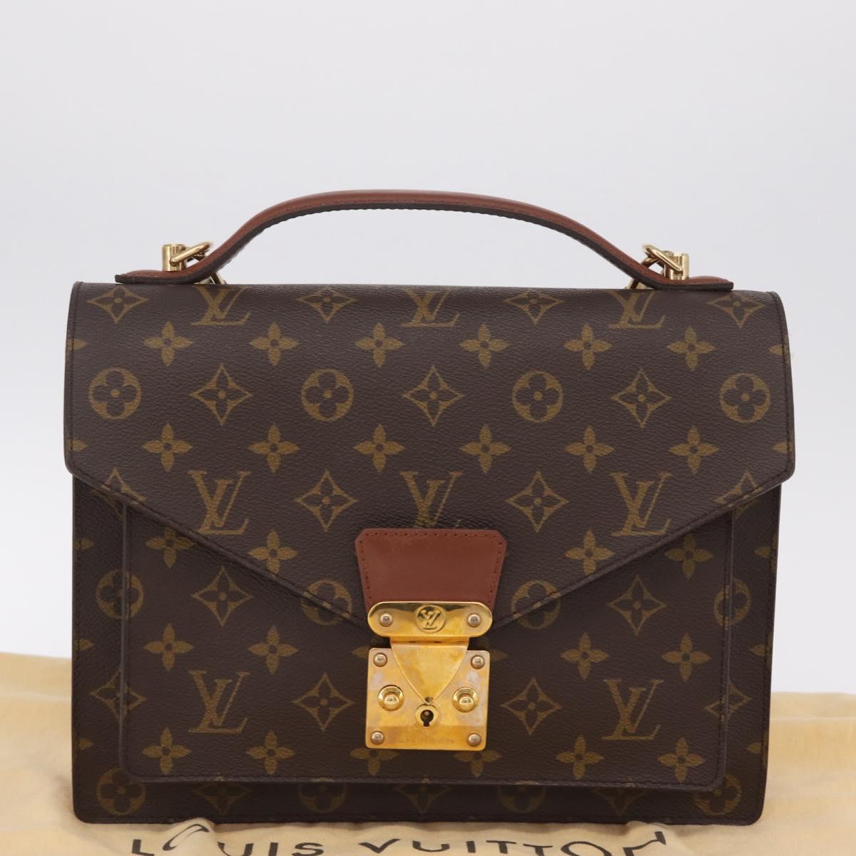 LOUIS VUITTON Monogram Monceau 28 Hand Bag 2way M51185 LV Auth BA16817A