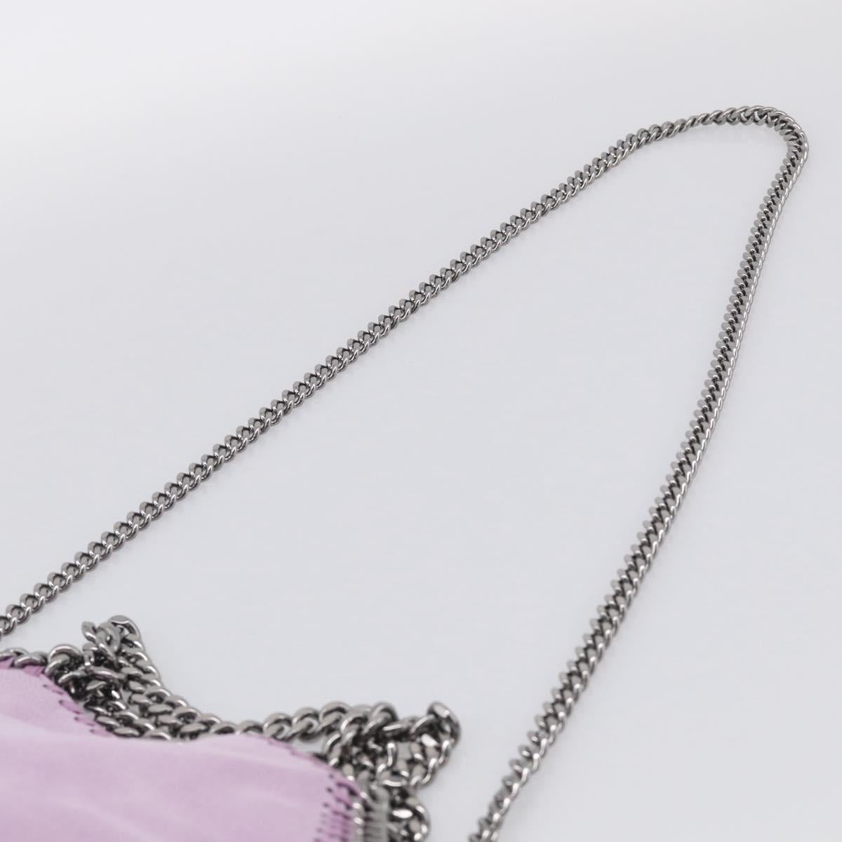 Stella McCartney Falabella Chain Hand Bag Polyester 2way Purple Auth BA16818A