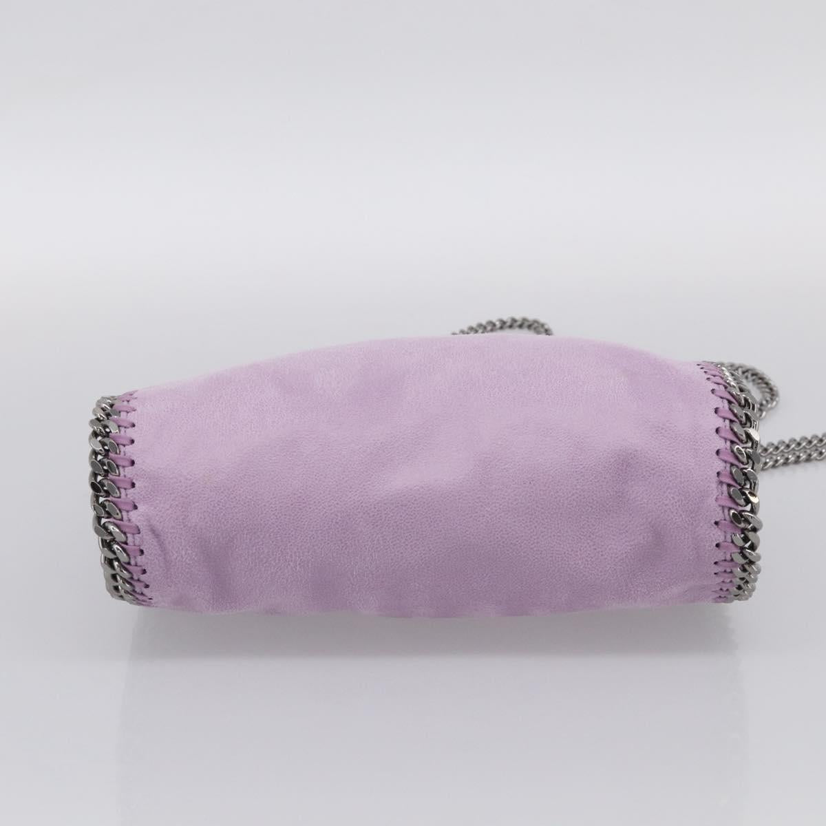 Stella McCartney Falabella Chain Hand Bag Polyester 2way Purple Auth BA16818A