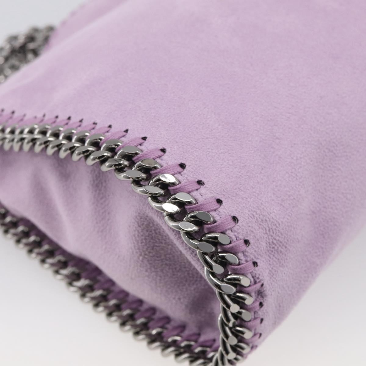Stella McCartney Falabella Chain Hand Bag Polyester 2way Purple Auth BA16818A
