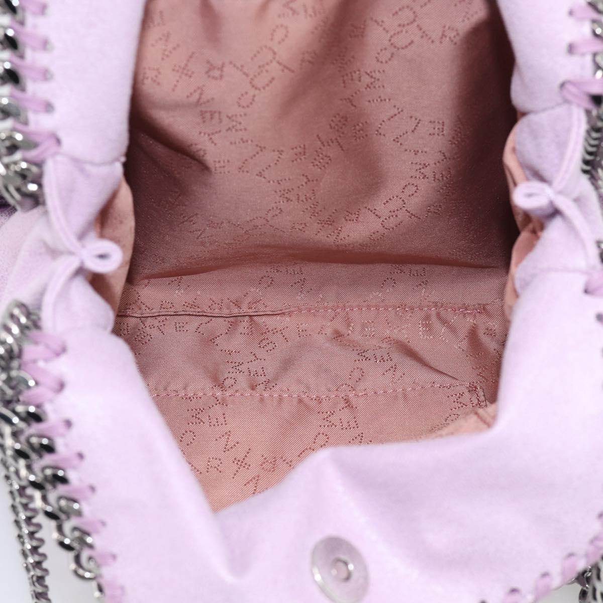 Stella McCartney Falabella Chain Hand Bag Polyester 2way Purple Auth BA16818A