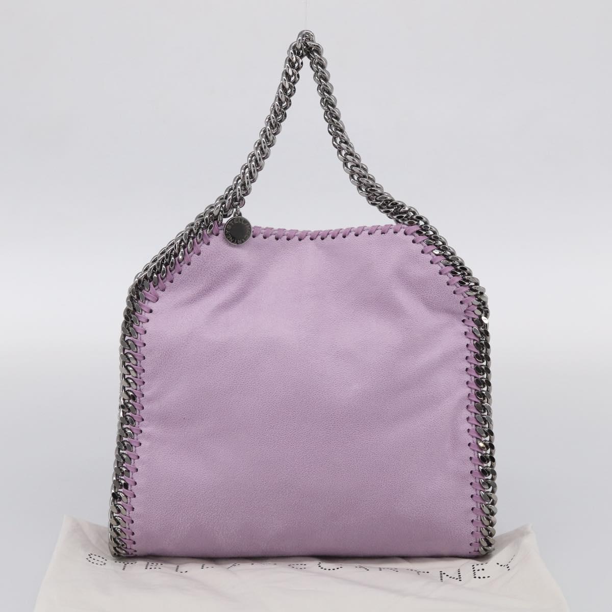 Stella McCartney Falabella Chain Hand Bag Polyester 2way Purple Auth BA16818A