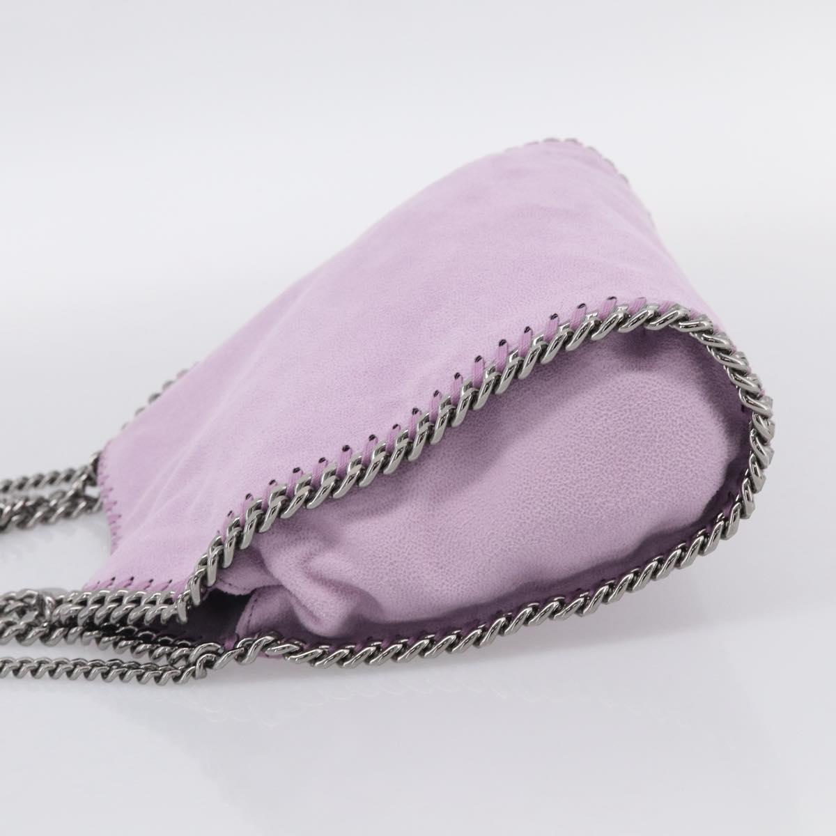 Stella McCartney Falabella Chain Hand Bag Polyester 2way Purple Auth BA16818A