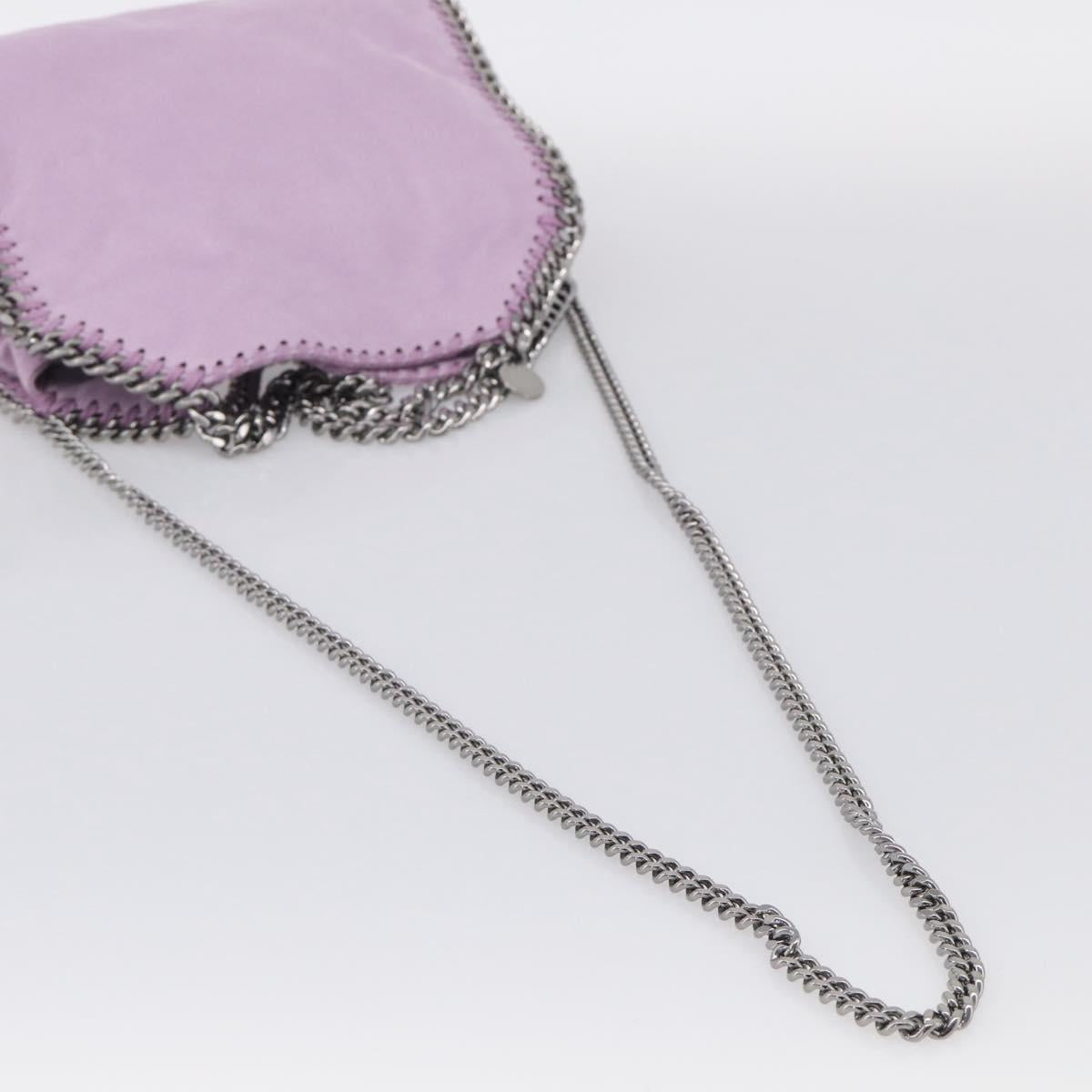 Stella McCartney Falabella Chain Hand Bag Polyester 2way Purple Auth BA16818A