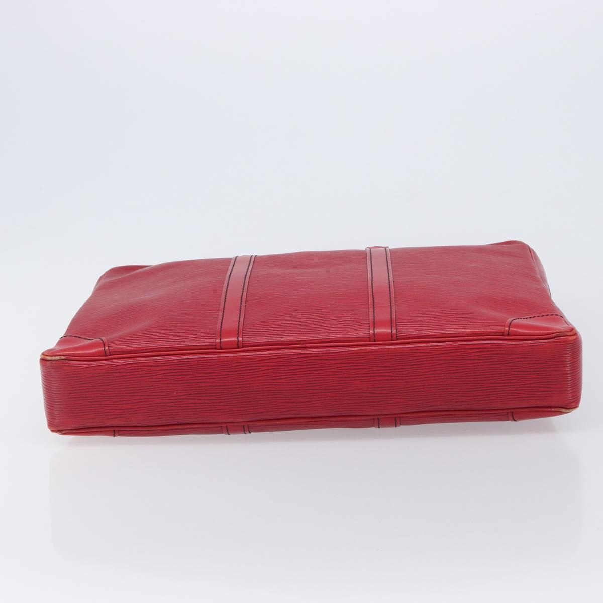 LOUIS VUITTON Epi Porte Documents Voyage Business Bag Red M54477 LV Auth BA16822