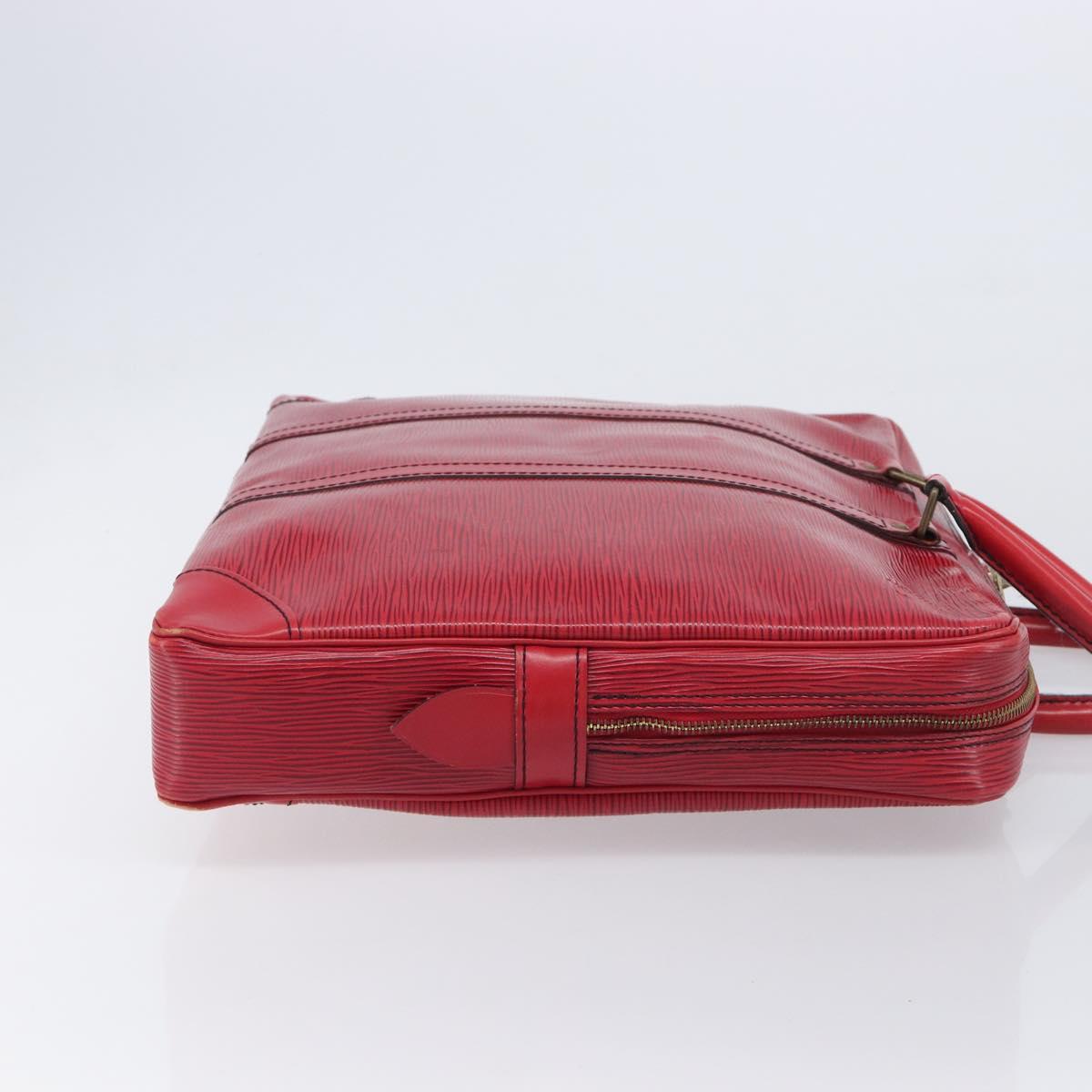 LOUIS VUITTON Epi Porte Documents Voyage Business Bag Red M54477 LV Auth BA16822