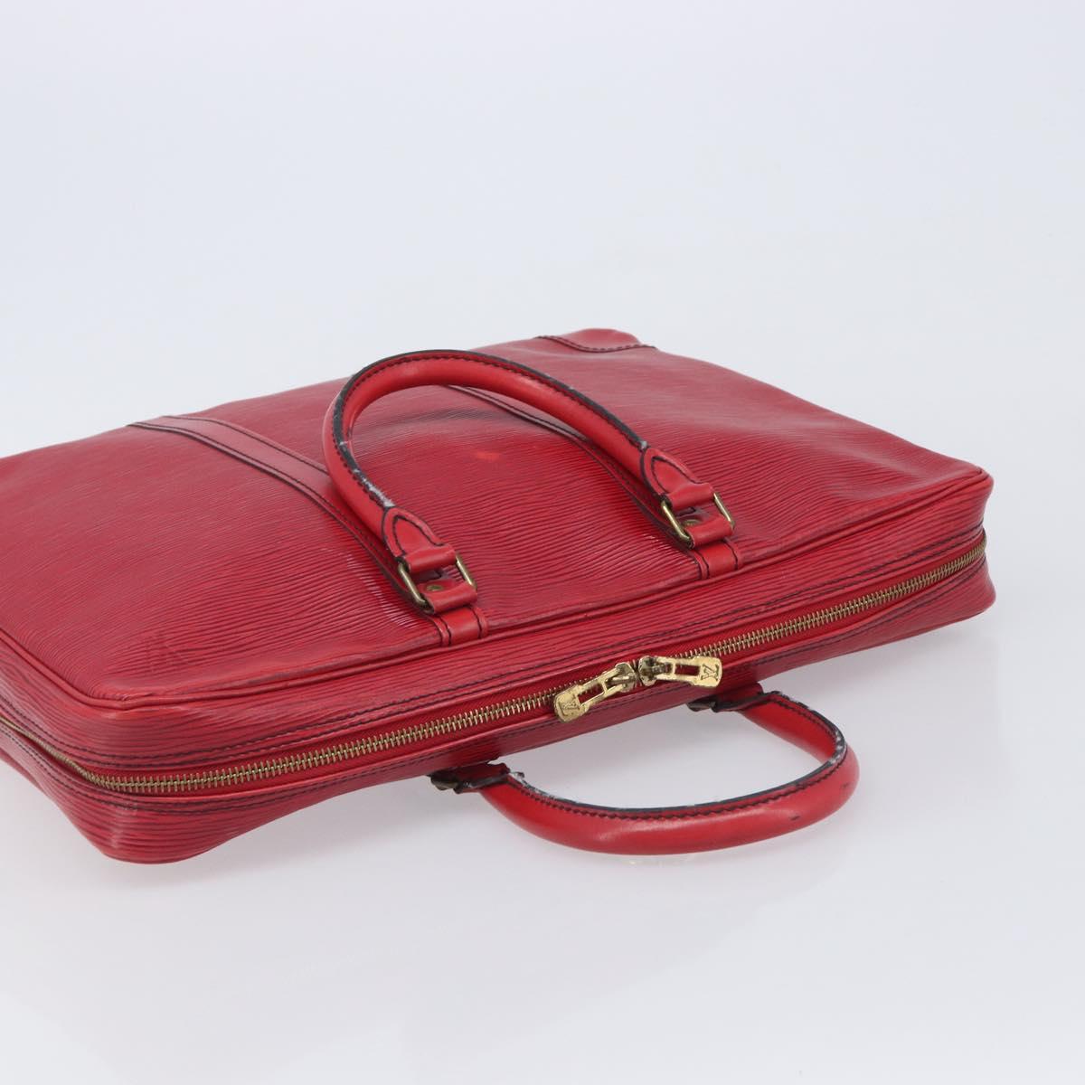 LOUIS VUITTON Epi Porte Documents Voyage Business Bag Red M54477 LV Auth BA16822