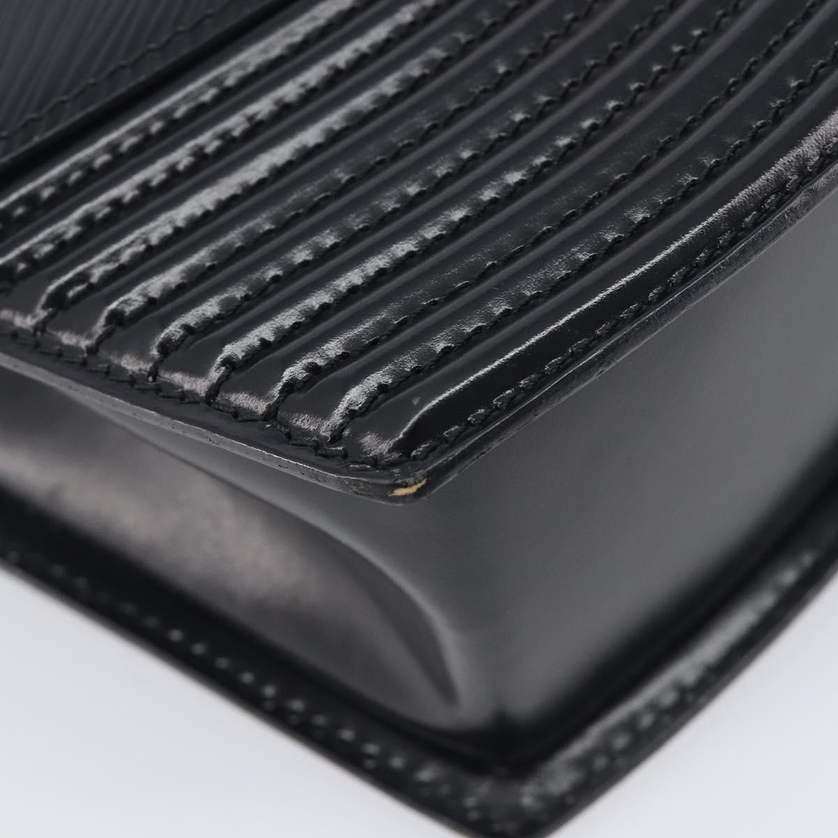 LOUIS VUITTON Epi Tilsitt Hand Bag Black M52482 LV Auth BA16823