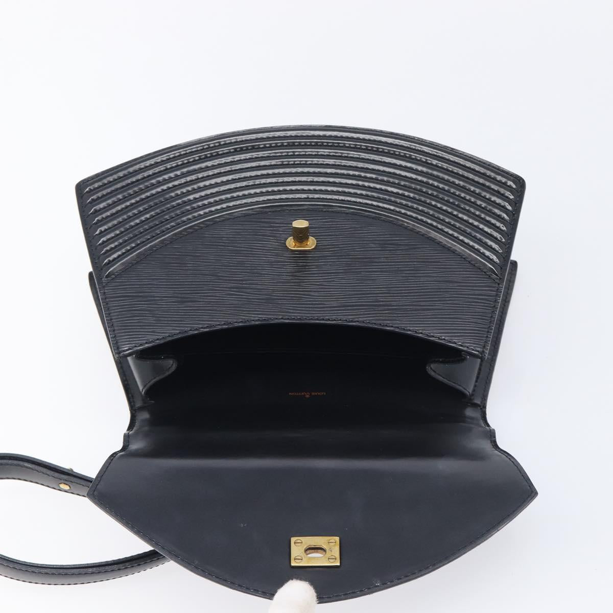 LOUIS VUITTON Epi Tilsitt Hand Bag Black M52482 LV Auth BA16823