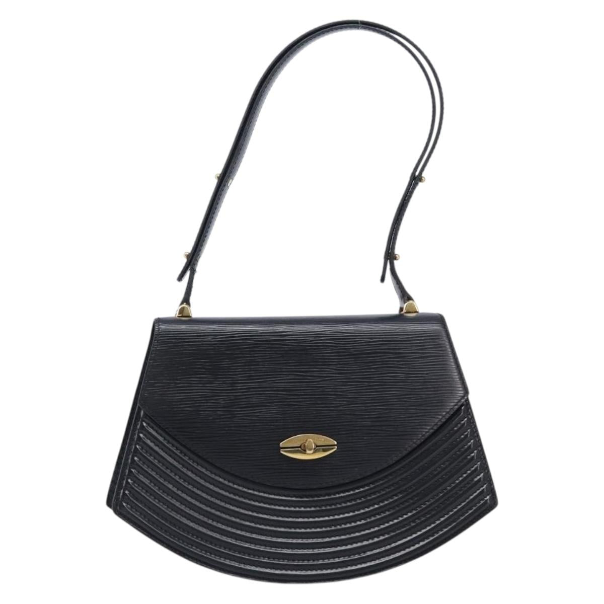 LOUIS VUITTON Epi Tilsitt Hand Bag Black M52482 LV Auth BA16823
