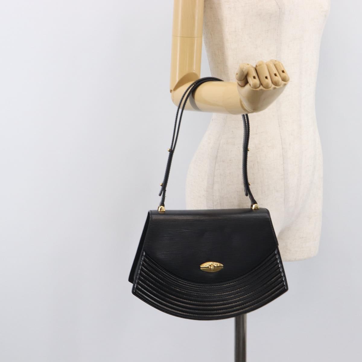 LOUIS VUITTON Epi Tilsitt Hand Bag Black M52482 LV Auth BA16823