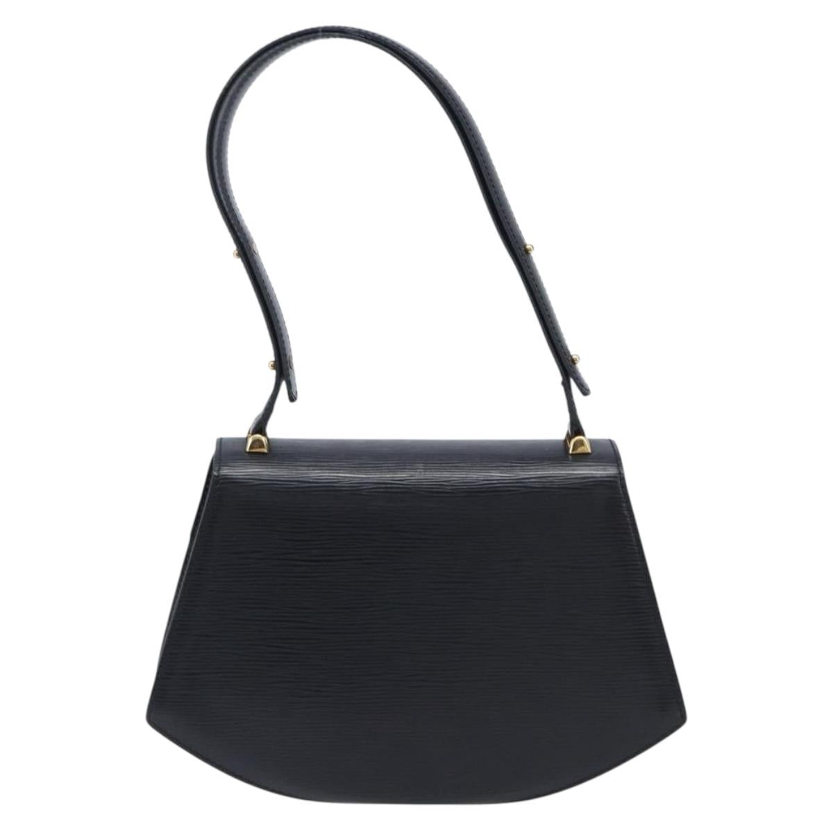 LOUIS VUITTON Epi Tilsitt Hand Bag Black M52482 LV Auth BA16823